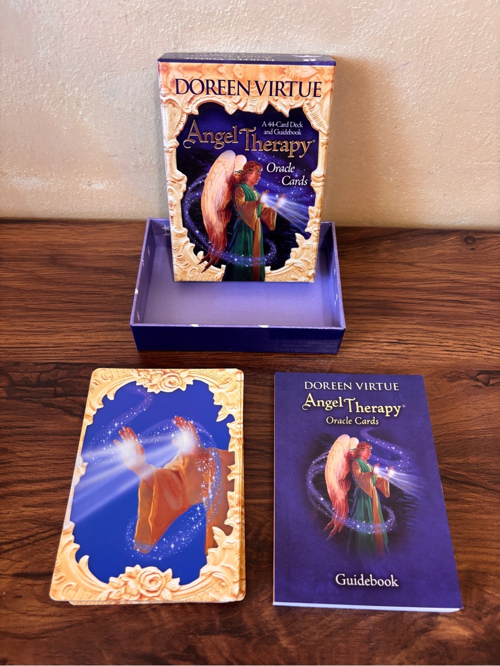 Angel Therapy Oracle Cards Doreen Virtue 44 Card Deck and Guidebook 2006